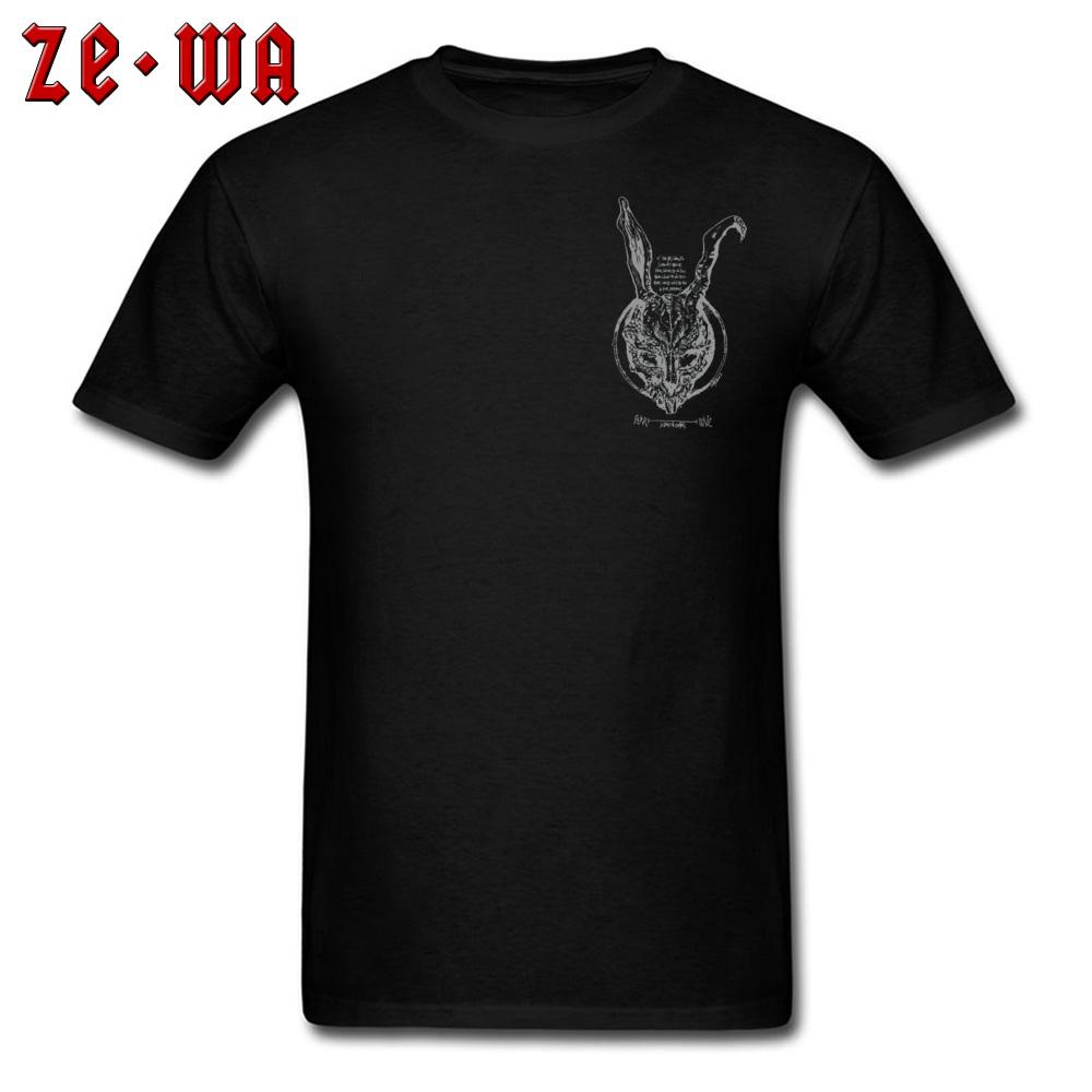 T-Shirt Donnie Darko T-Shirt Herren Schwarz T-Shirt Verdacht Science-Fiction Oberteile Tees Tony Vintage Baumwolle Streetwear Thriller Film