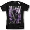 Tricou Nirvana Kurt Cobain Turneu de concerte rock Vntg Design grafic T-shirt
