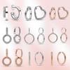 925 Silver Earrings Love Heart Earrings Moments Heart Charm Hoop Earrings Fit Original Earring Women Fashion Jewelry 