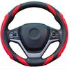 Fashionable Splicing Car Steering Wheel Cover Leather Handle Cover Concave Convex Massage Design Suitable for All Seasons