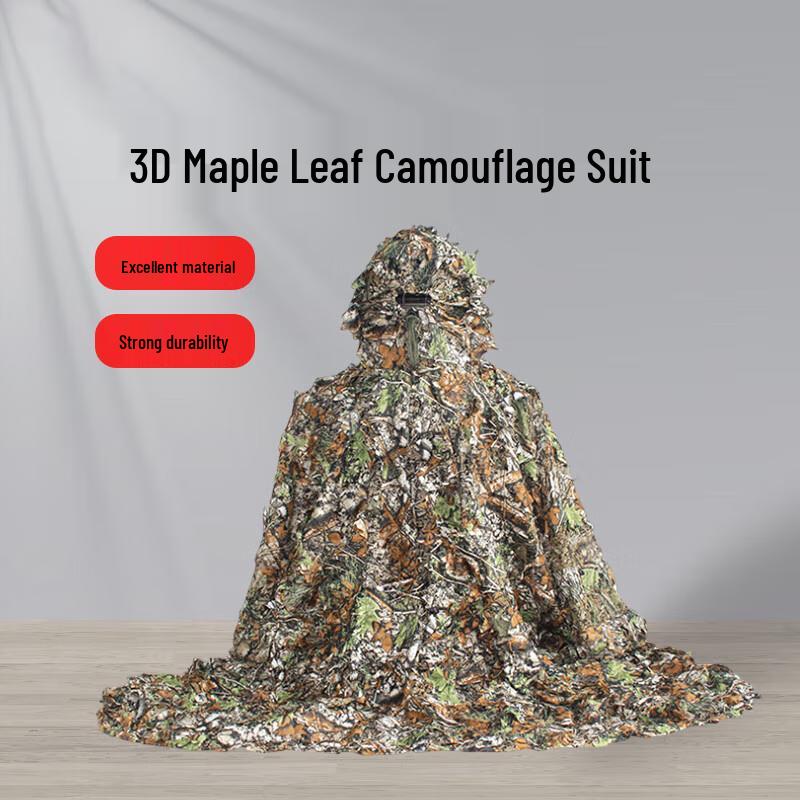 Traje Ghillie Camuflado 3D Folha de Bordo Masculino