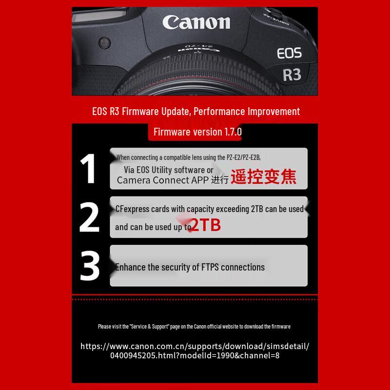 Canon EOS R3 Full-Frame Professional Mirrorless Camera (CN Version)