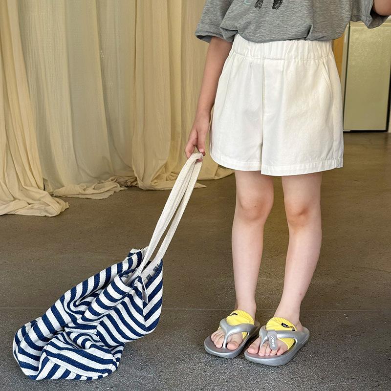 Children's Cotton Shorts Girls Baby Solid Color Casual Three-point Pants Summer Versatile Hot Pants