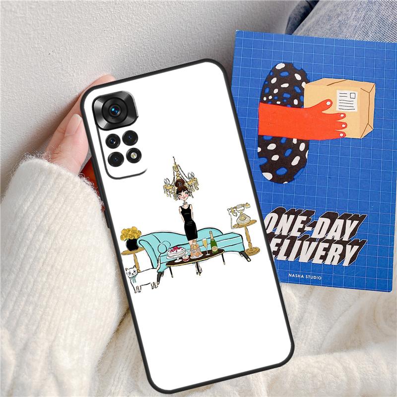 New York Lady Girl Funda For Xiaomi Redmi Note 14 Pro 13 9 10 11 12 9S 10S 11S 12S Redmi 13C 10C 12C 14C Case