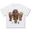 2025 Men Women Asap Rocky American Hip Hop Vintage Print Fashion Loose High Street Wash Heavy Cotton Short Sleeve T-shirt