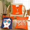 Aperols Spritz Flannel Pillow Case Applicable Space For Guest Rooms Interiors Cars Office House Decoration
