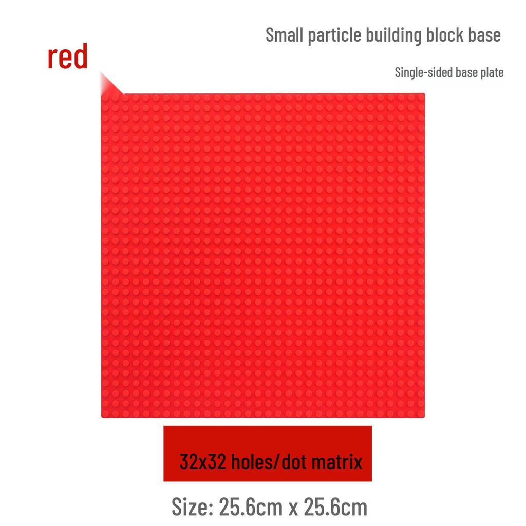 32x32 Baseplate for Small Particle Building Blocks - Compatible with Lego for Children's Toys, Wall, Desktop, and Pixel Art Creations