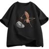 Mens Roundneck ShortSleeve Creative Cartoon Pattern 100 Cotton LooseFitting Casual Clothing Tshirt