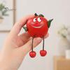 Harz Obstfiguren Regalbesetzer Figuren mit flexiblen baumelnden Beinen, Skurrile Hängende Kantenfiguren, Sitzende Ornamente Niedliche Charakter Schreibtisch