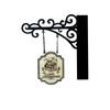 Creative Design Hanging Sign Wood Metal Material Bookshelf Decoration  Book Storage Space