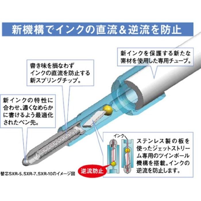 Mitsubishi Pencil Jetstream Rubber Ballpoint Pen 0.7mm Silver 10-pack SXN25007.26