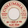 Disque 7 pouces ALLAN CHASE - Tout ce que je veux c'est toi / Gloire et fortune 441538 Columbia 1959 US Rock Occasion