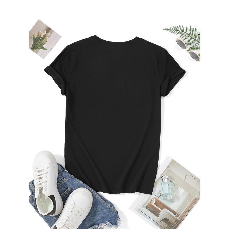 DO NOT PLAY WITH MY PATIENCE Letter Print T-Shirt, Short Sleeve Crew Neck Casual Top for Summer & Spring, Women'S Clothing