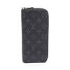 Used Zippy Wallet Vertical Monogram Eclipse Around Long Wallet M62295 Leather PVC Black Used Mens
