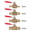 Useful Shut-off Crimp Brass Ball Valve Thread Connector Control Device Pipe Fitting