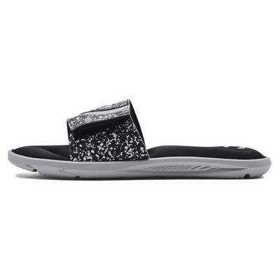 Ignite 6 Graphic Strap Slide Black Mod Grey Men Sneakers 3024450-007