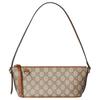 Mini Sac Hobo GG Supreme Beige, Garniture Cuir Marron Toile, Sac à Bandoulière pour Femme pour Shopping Quotidien Voyage 847281-FAEUC-9758
