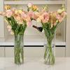 Clear Flower Vase for Centerpieces Shatterproof Tall Cylinder Plastic Vase for Wedding Event Home Office Table Decor
