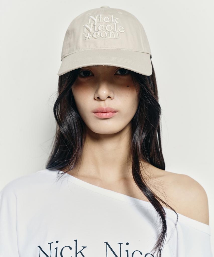 Nigaennikol Nn Dotcom Signature Ball Cap_Vintage Beige