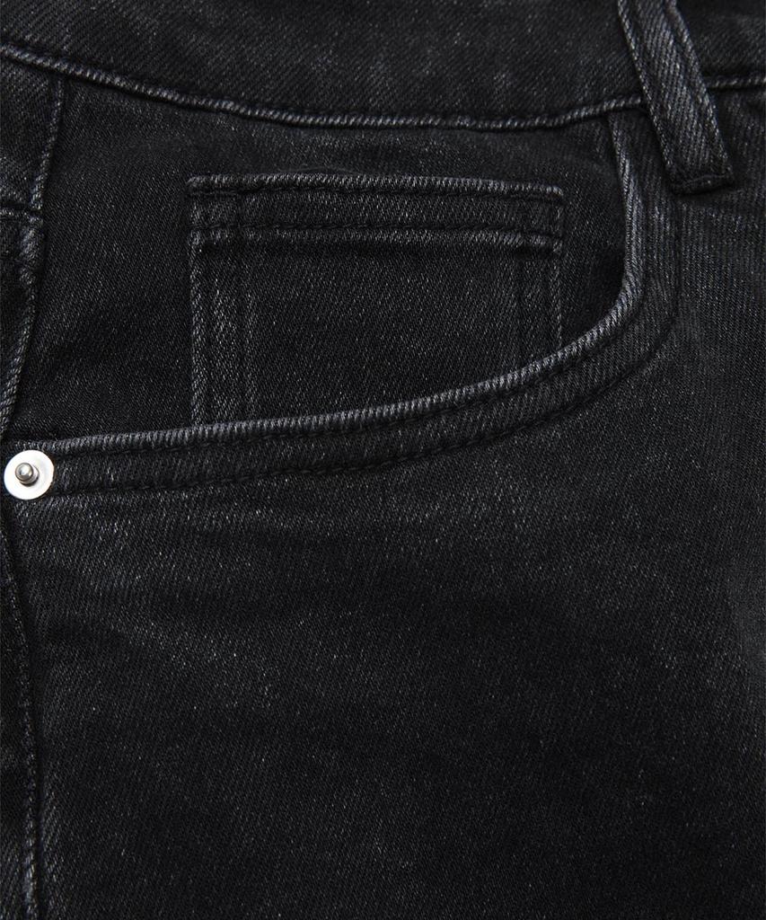 PANICALE Black Basic Slim Denim Pants [Black]