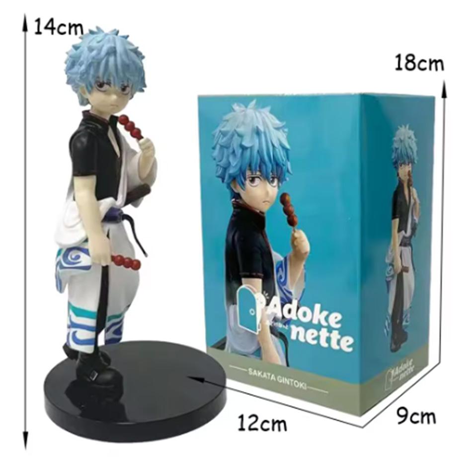 14cm Adokenette Gintama Sakata Gintoki Anime Figure Katsura Kotarou Action Figure Takasugi Shinsuke Model Figurine Doll