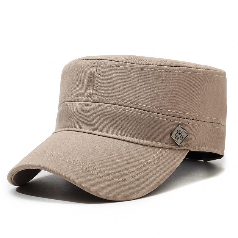 Hat Men's Spring Autumn Flat Top Hat Outdoor Sun Hat Outdoor Middle-Aged and Elderly Cap