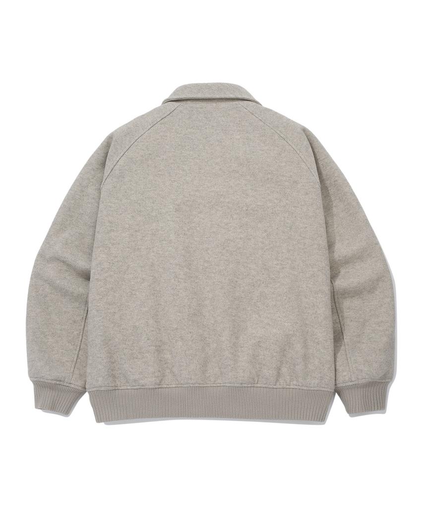 COVERNAT Collared Blouson Oatmeal