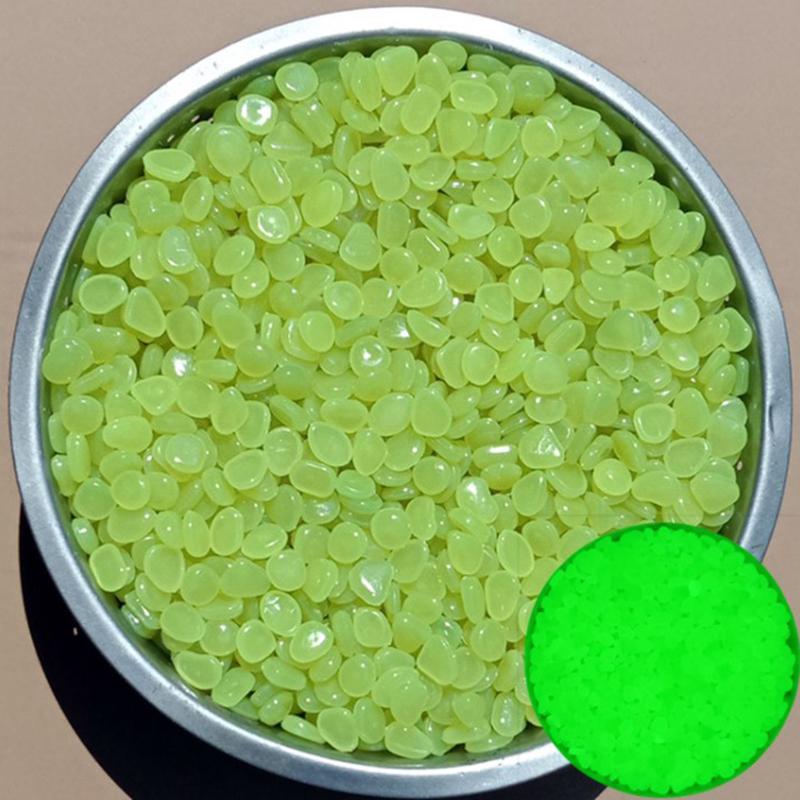 100Pcs/Bag Mixed Color Outdoor Luminous Stones Glow In Dark Garden Pebbles