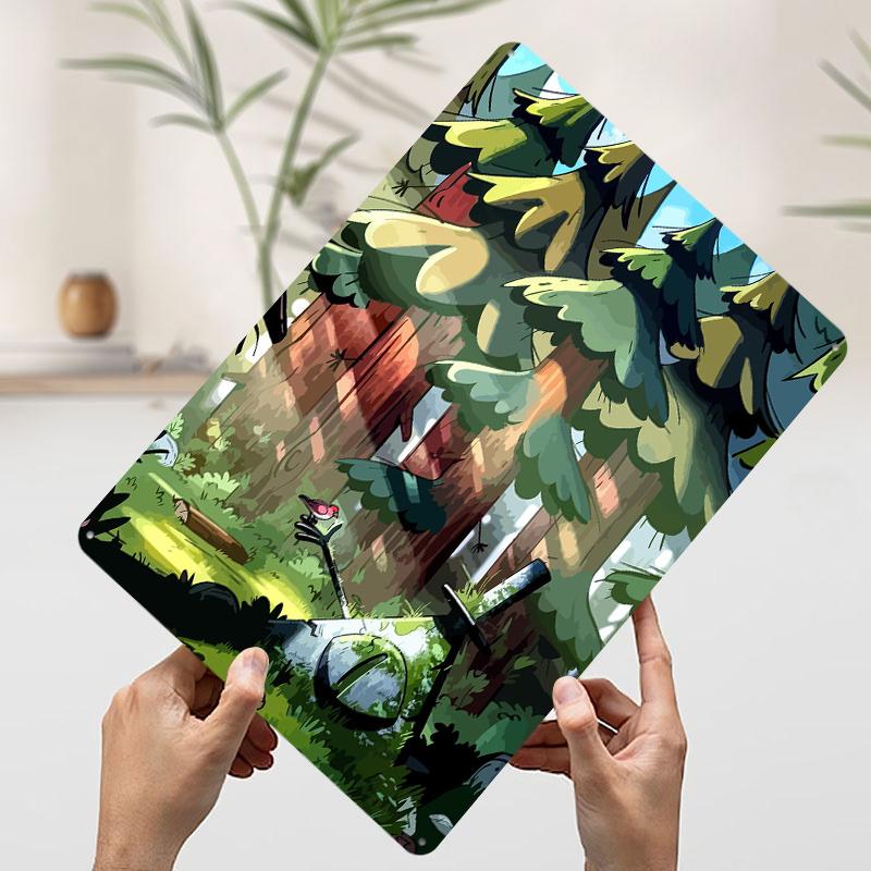 Gravity Gravity Falls Poster in Metallo Arte da Parete Personalizzato Segni in Latta Retro Vintage per Man Cave Bar Accessori Ufficio Decor