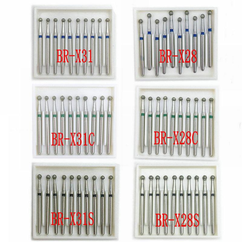 Extra lange Dental-Diamantbohrer FG Dia-Burs 1,6 mm Schaft für Hochgeschwindigkeits-Handstückbohrer Zahnarztwerkzeuge 10 Stück/Packung