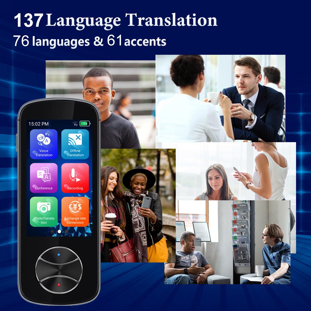 Language Translator Device 137 Languages Two-Way Instant Voice Photo Translation