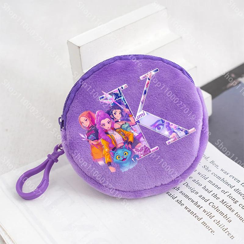 K Pop Demon Hunters Meisjes Portemonnee Kind Schattig Letter Cartoon Print Grote Capaciteit Cosmetische Tas Draagbare Handtas Kinderen Cadeaus