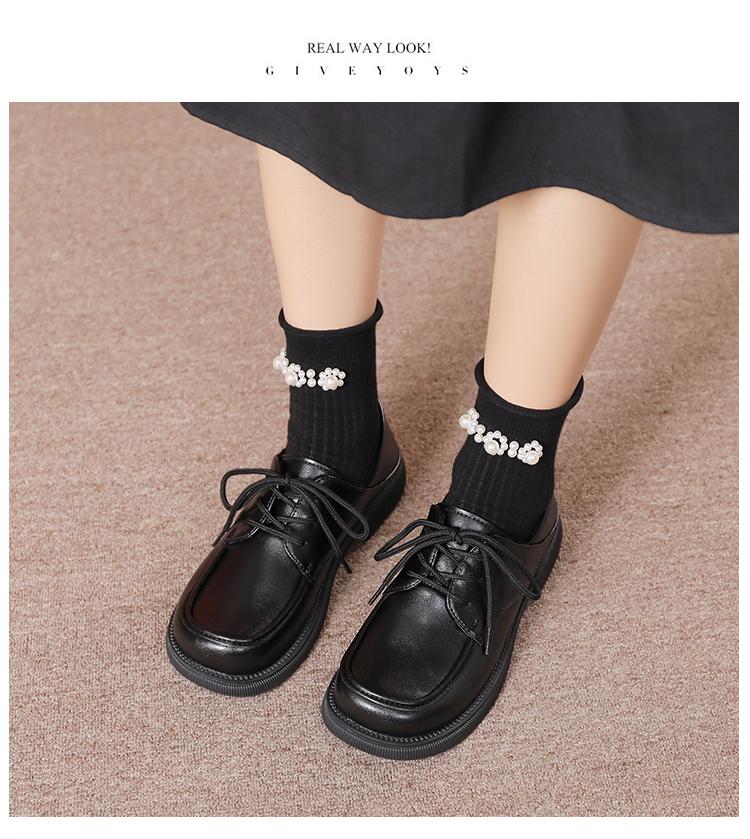 2024 Spring Autumn New Style Vintage Casual Shoes Women's Preppy Thick Sole Loafers Versatile Single Shoes Comfortable Fit
