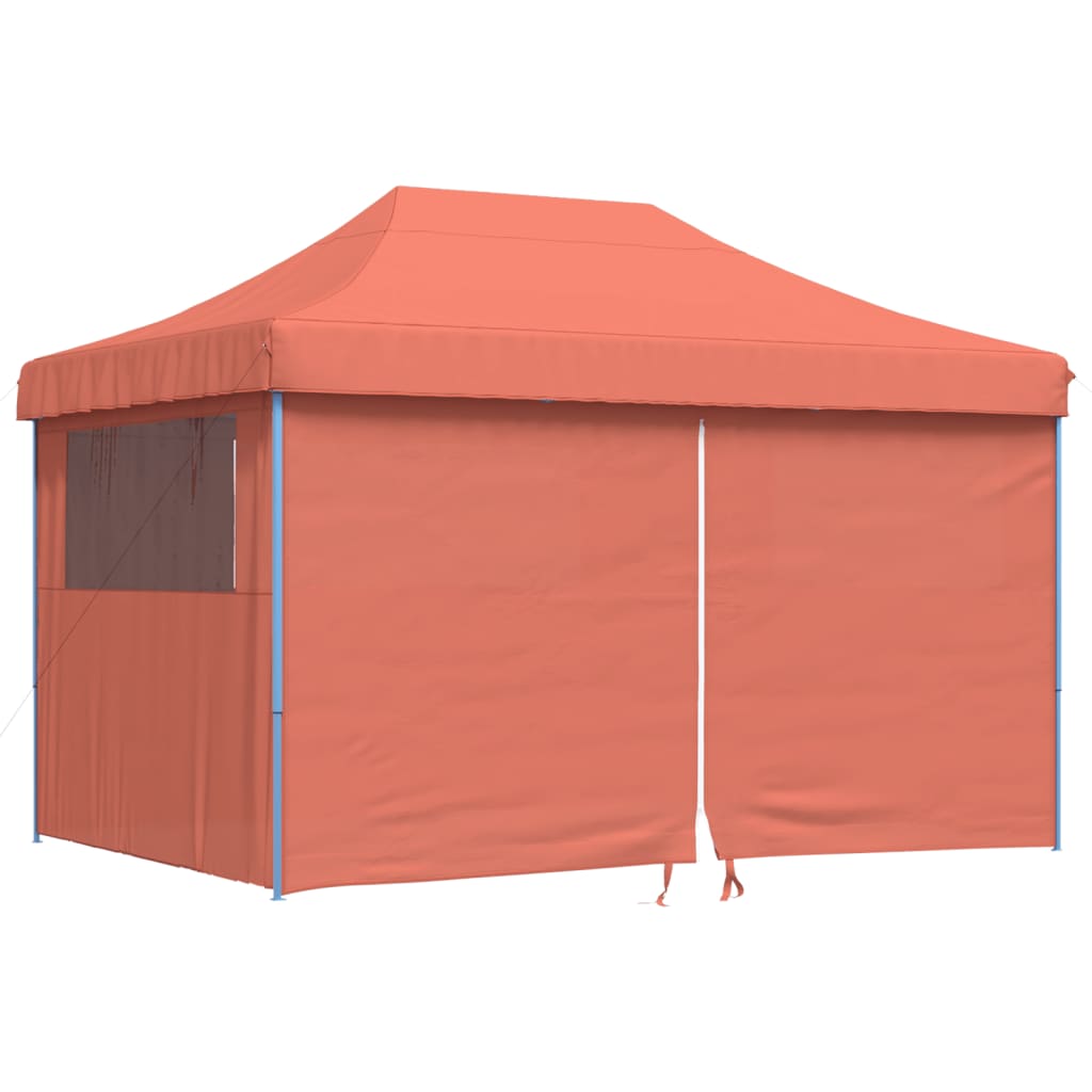 Vidaxl Pop-Up Party Tent with 4 Walls, Terracotta