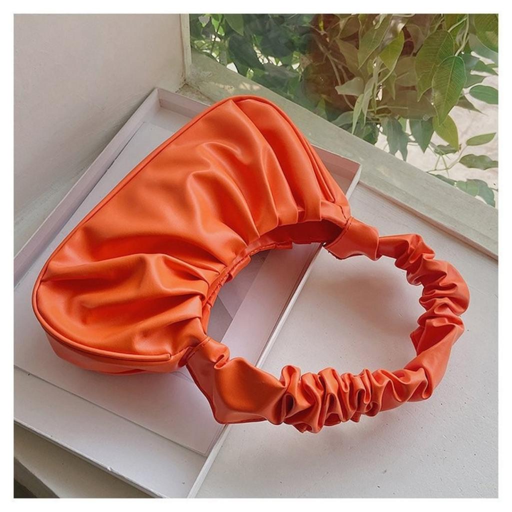 Tasche Mädchen, Koreanische Version Ein Schulter Knödel Tasche, Französische Tasche, Modische Wolken Tasche, Plissierte Handtasche, Achseltasche