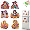 6 Stück/Set Prinzessinnen-Serie Diamantmalerei-Magnete für den Kühlschrank Diamant-Kunst Kühlschrankmagnete für Erwachsene Diamant-Kunst Kühlschrankmagnete-Sets