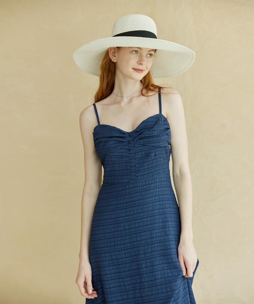 Bellodinela Pocari Flare Dress Navy