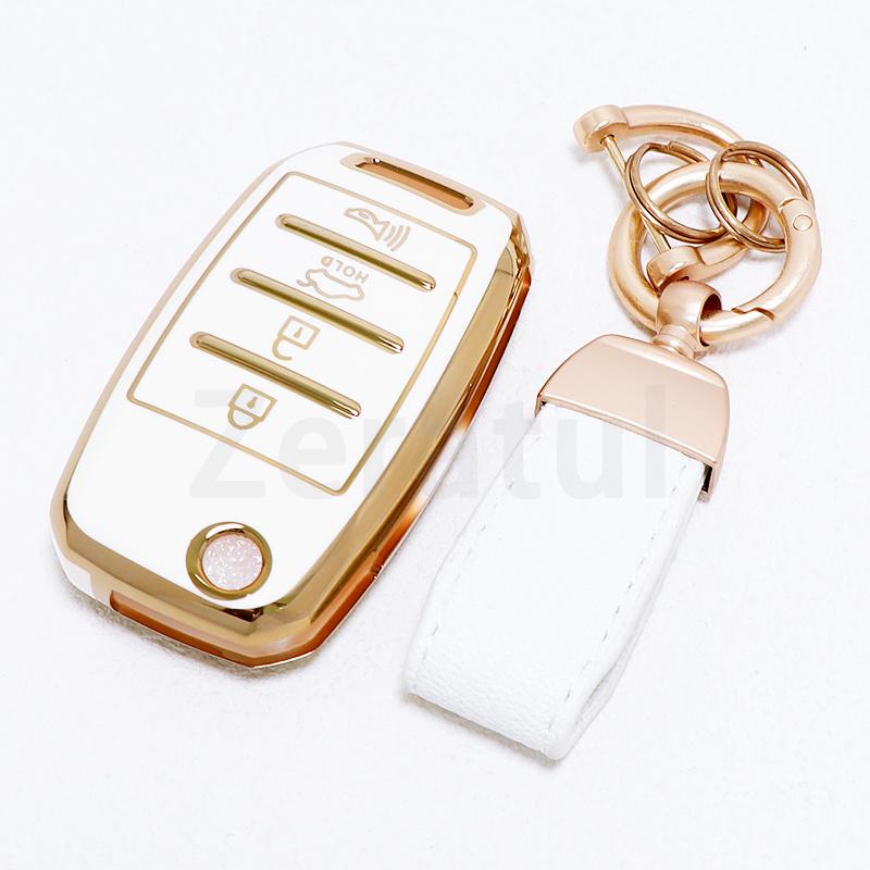 4 Buttons Tpu Car Key Case Cover For Kia Sorento Forte Stinger Sportage 4 Picanto K5 Optima Rio 3 K2 Ceed Cerato K3