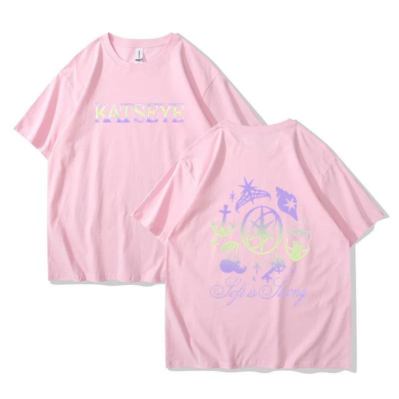 2026 Hot Katseye Funny Print T-shirt Women Men Casual Graphic Tees Tops Unisex Korean Style T Shirt Gothic Y2k Tshirt Clothes