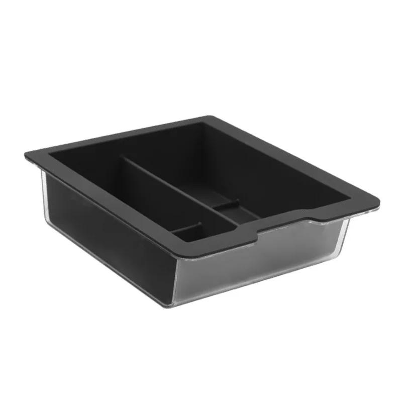 Car Sticker For Tesla Model 3 Highland Model Y Central Control Armrest Box Silicone Storage Front and Rear Storage Small Ice Box
