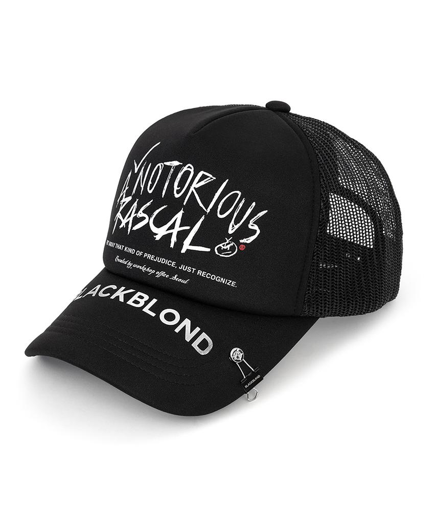 BLACKBLOND Bibbidi Rescul Trucker Mesh Cap Dark Version (Black)