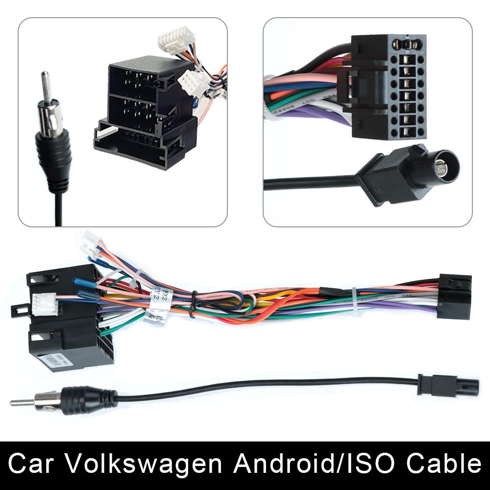 Connecteur d'alimentation pour Suzuki Buick Volkswagen ISO Hyundai Kia Honda Toyota Nissan mitsubishi 2 Din câble Radio Android voiture RCA