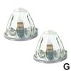 2Pcs Truck Flashing Lights 12V 24V LED Trailer Side Marker Lights Tractor Strobe Light White Amber Red Blue Green Van Bus RV