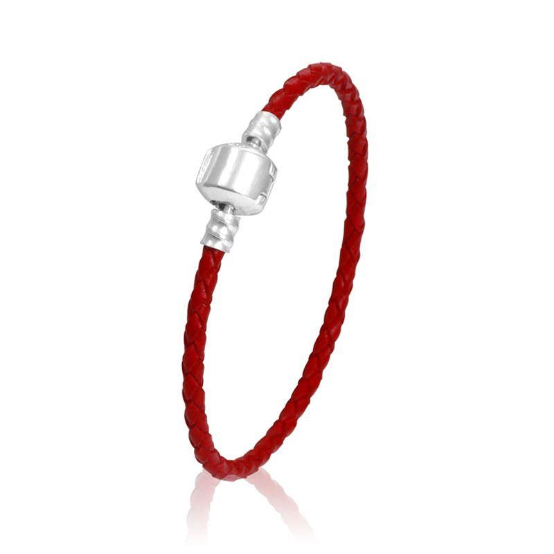 Unisex Braided Leather Wristband With Sleek Titanium Steel Magnetic Clasp Bracelet