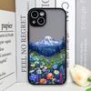 Mountain Forest Village Phone Case for IPhone 13 12 Mini 16 15 11 14 Pro Max 7 8 Plus SE X XS Shockproof Cover Sunflower Scenery