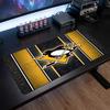 Tapis de souris Motif Pittsburgh Penguins Anti ?Tapis de bureau antidérapant en caoutchouc pour Gaming Travail Décoration de bureau