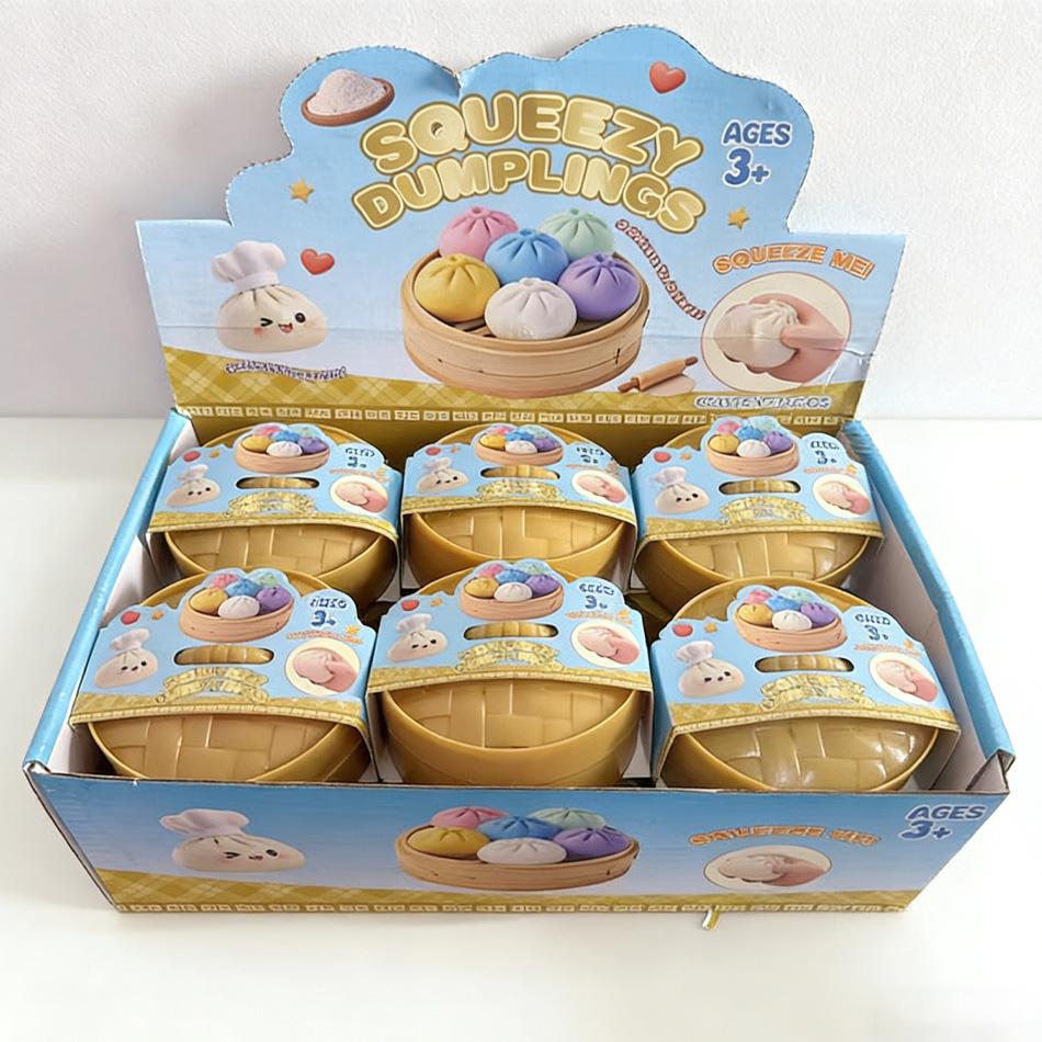 Hot Colorful Dumpling Squishies Stress Balls Reusable Short Rebound Decompression Playthings Dough Ball One-Of-A-Kind Home Decoration Gifts