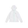Li Ning Laufserie Einfarbig UV-beständig Kapuzen-Sport Atmungsaktive Sonnenschutzjacke Damenjacken Weiß AFDU164-2