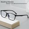 Retro Square Reading Glasses Ultralight Anti Blue-Ray Light Presbyopic Glasses Hyperopia Eyewear Readers +1.0 +1.5 +2.0 To +4.0