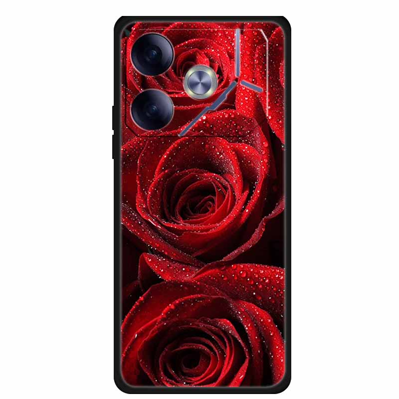 Phone Case For Tecno Pova 6 Back Cover Case Shockproof Black Silicone Soft Funda For Tecno Pova 6 Case Pova6 6.78" Capas Coque